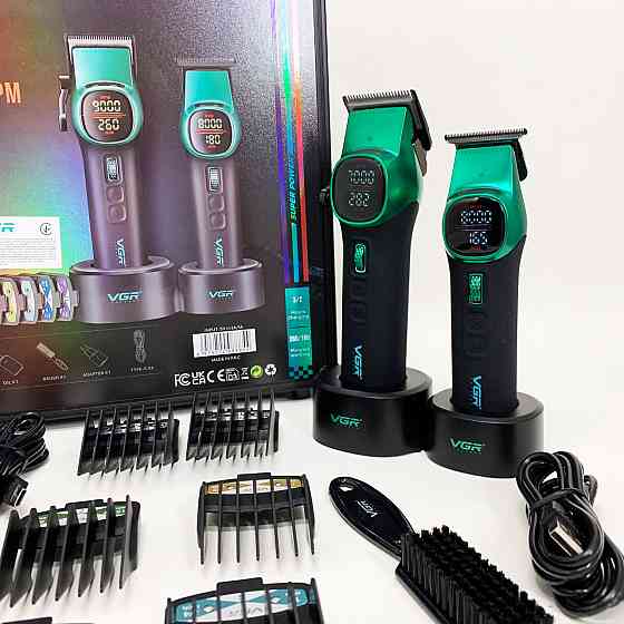 Машинка для стрижки акуммуляторная VGR, Машинка для стрижки волос с регулируемой длиной ZD-56 Львов