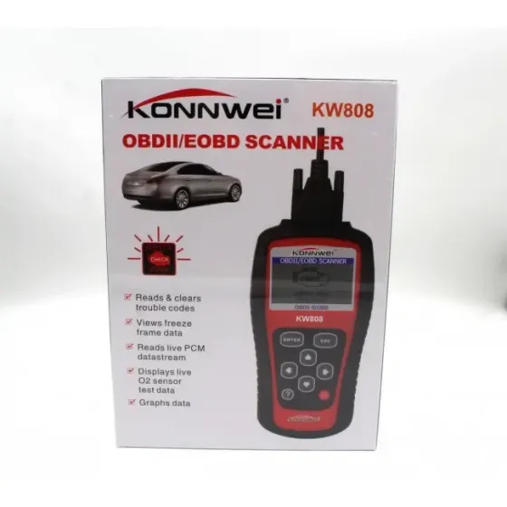 Автомобільний діагностичний сканер OBDII/EOBD сканер KW 808 Київ