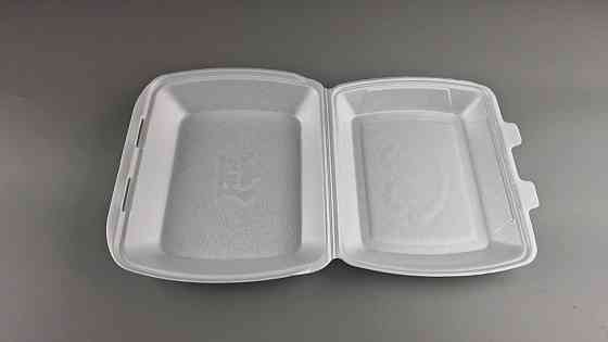 Ланчбокс зі спіненого полістиролу з кришкою (390*242*74) білий МВ-1 (150 шт.) Харків