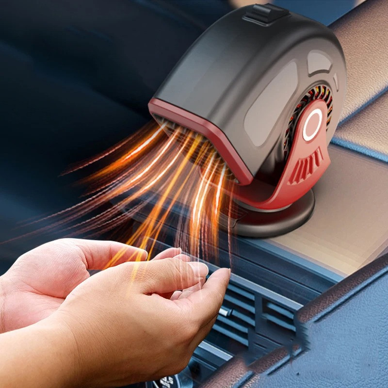 Обігрівач тепловентилятор автомобільний для обдування і обігріву лобового скла в машині, з поворотом на 360° Кам'янець-Подільський - фото 5