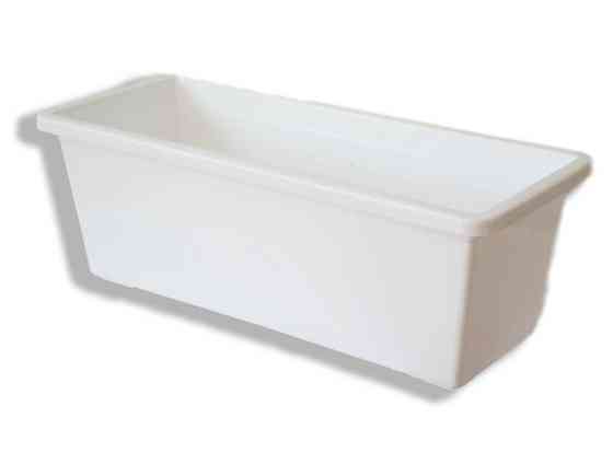 Горщик для квітів балконний 50см (білий) Харків