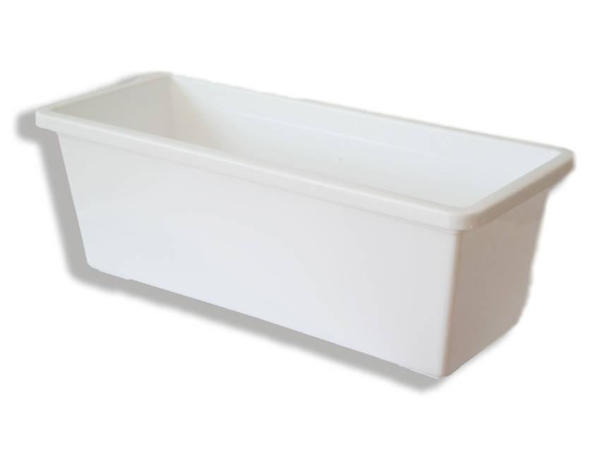 Цветочный горшок балконный 50см (белый) Харьков - изображение 2