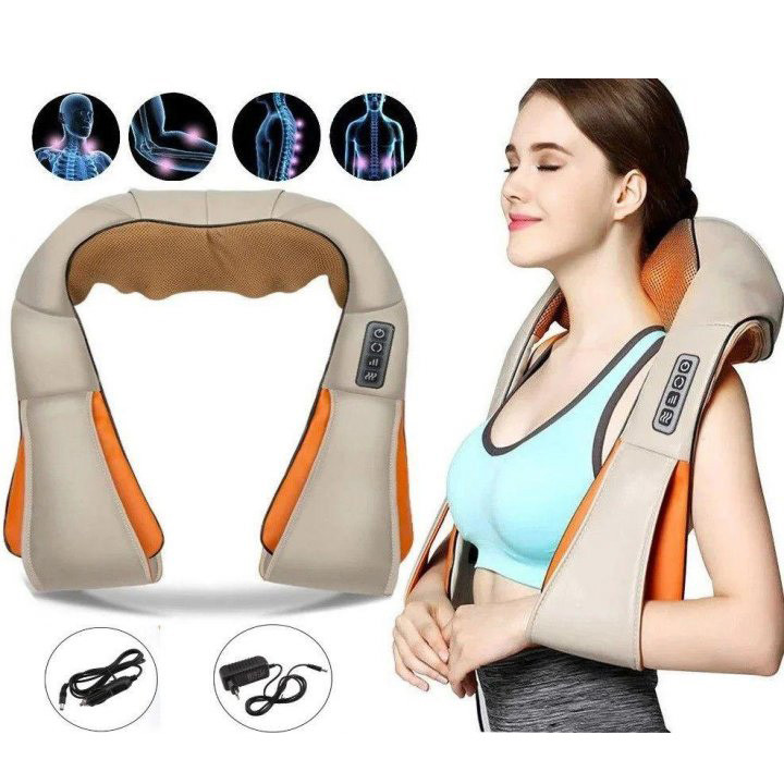 Массажная подушка для дома и машины massager of neck, Подушка массажер для шеи в машину PF-62 Львов - изображение 20