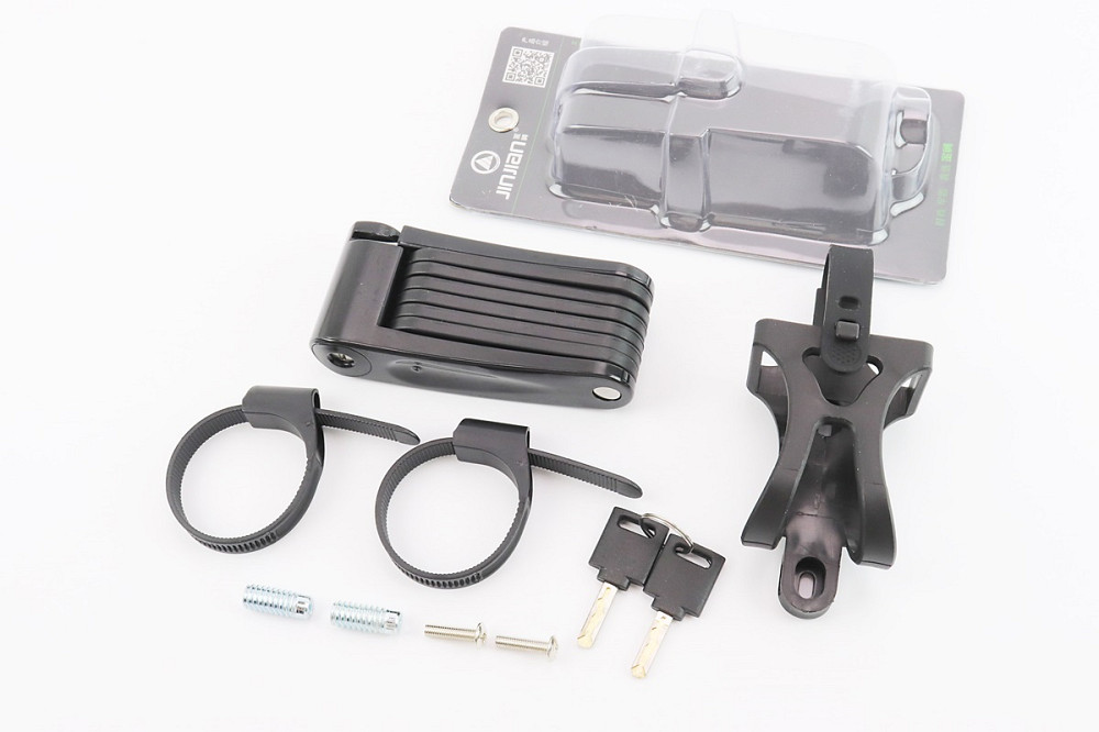 Замок протиугінний секційно-пластиновий 675х28х8мм під ключ, кріплення на раму, T602 Київ - фото 1