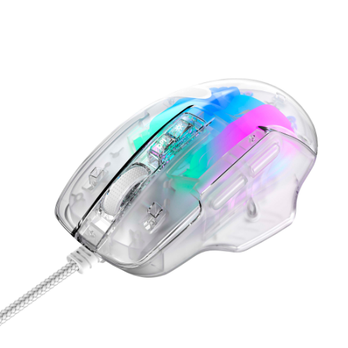 Мишка з програмованими клавішами ігрова Havit HV-MS1011SE прозорий/білий Житомир - изображение 10