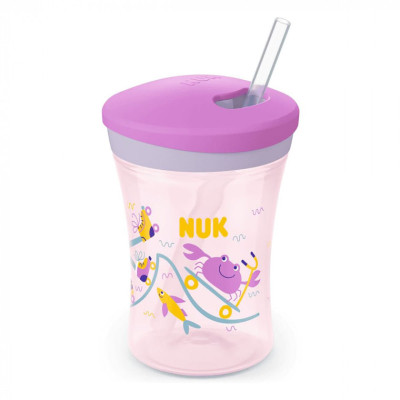 Поїльник-непроливайка Nuk Evolution Action Cup Ocean 230 мл (3952422) Вінниця - фото 1