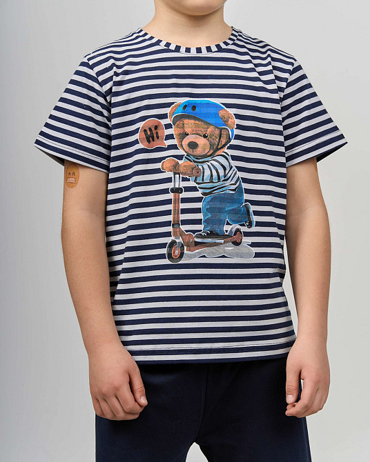 Комплект для мальчика с капри подросток Полосатый Tom John 89905 10-11 Киев - изображение 6