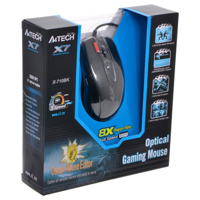 Мишка A4Tech X-710BK black Вінниця - фото 5