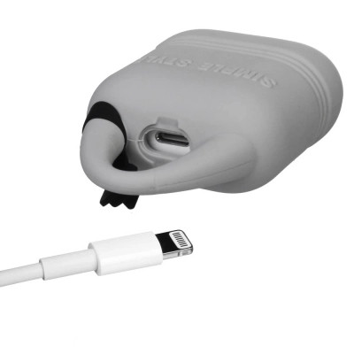 Чохол для навушників Kindon i-Smile для Apple AirPods IPH1430 Gray (702348) Вінниця - фото 3
