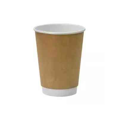 Стаканы одноразовые Romus бумажные двустенные 180 мл 30 шт. Евро Крафт+белый (R18030772) Винница