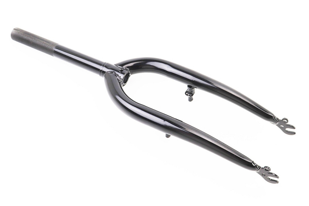 Вилка 20" з різьбою 1" (25,4мм), шток 200мм, V-brake, чорна Київ - фото 2