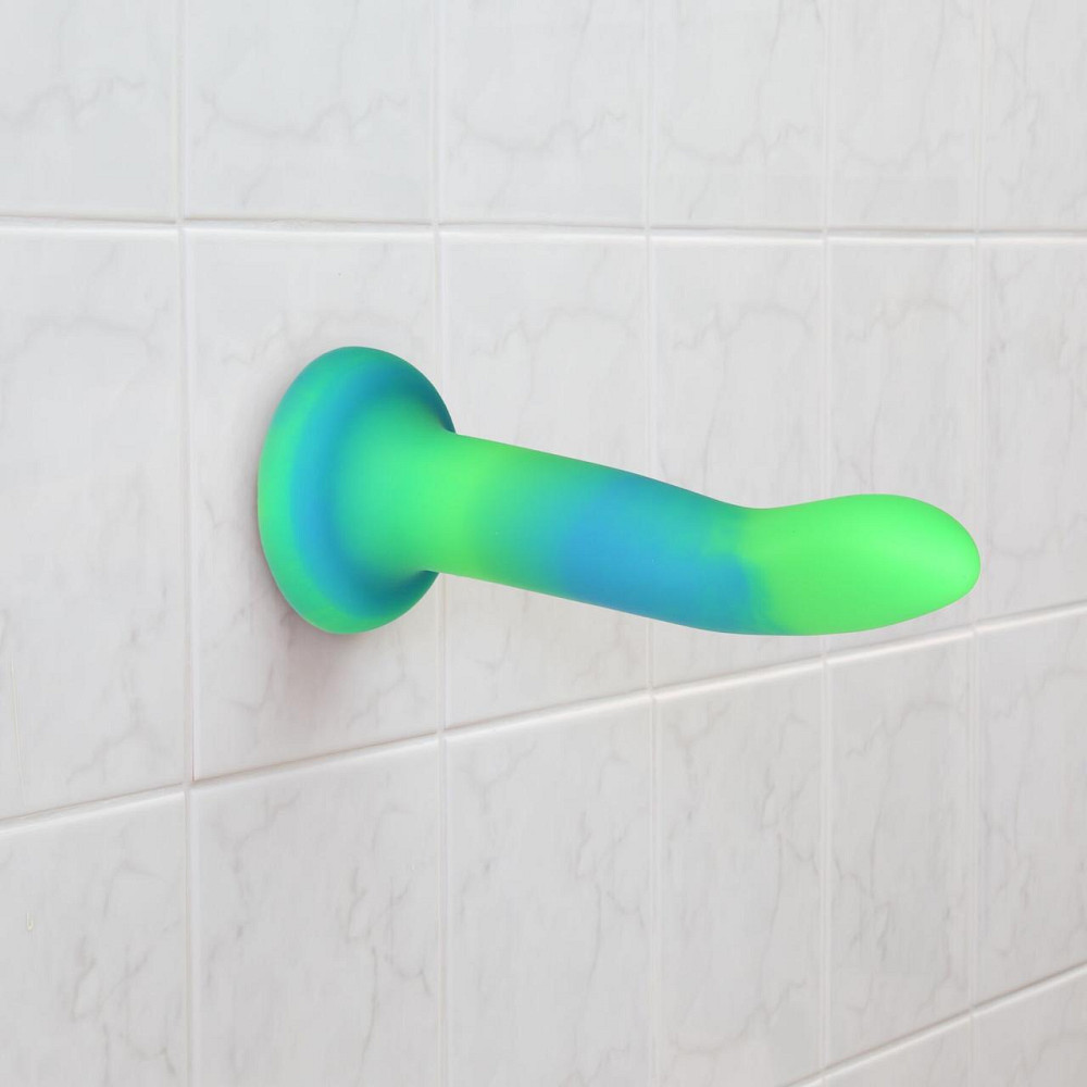 Светящийся в темноте фаллоимитатор ADDICTION Rave 8″ Glow in the Dark Dildo Blue Green, 20,3 см Sex Aura Киев - изображение 6