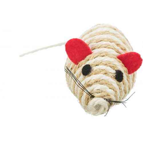 Игрушка Trixie для кошек Мышка XXL с погремушкой сизаль 10 см Киев