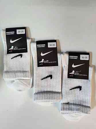 Дитячі високі шкарпетки бавовна в наборі по 6 штук Nike. Чорний колір. Розмір 30-35 Київ
