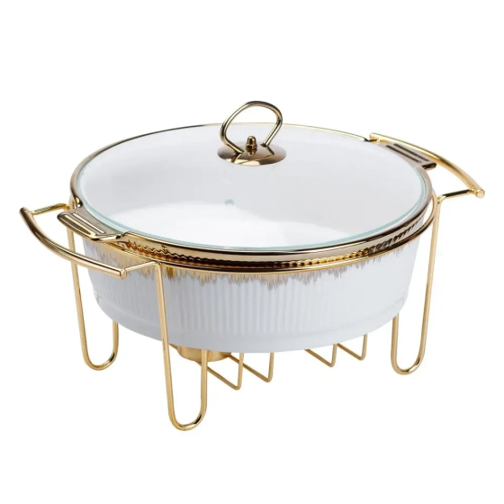 Yiwu Марміт для супів 2 літри настільний круглий з підігрівом Коломия