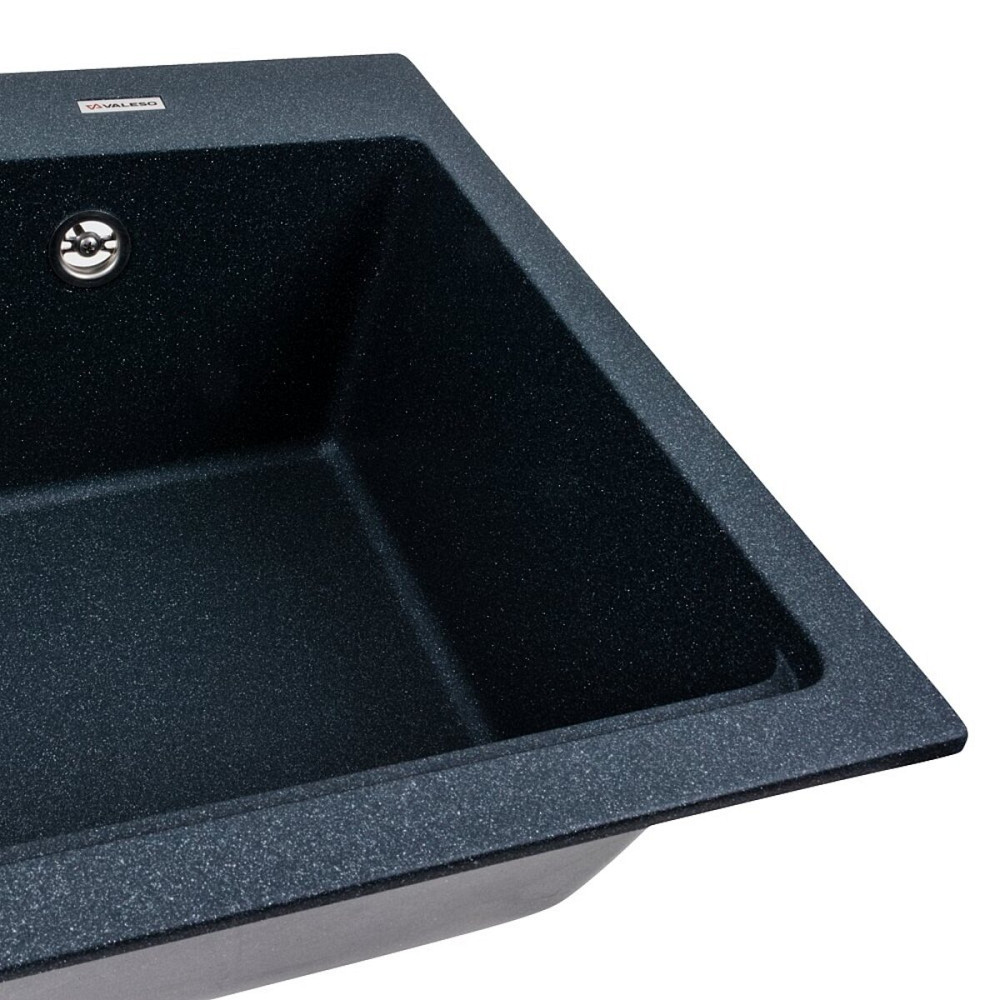 VALESO Гранітна мийка для кухні VALESO NIKA 7545 матова Антрацит Киев - изображение 4
