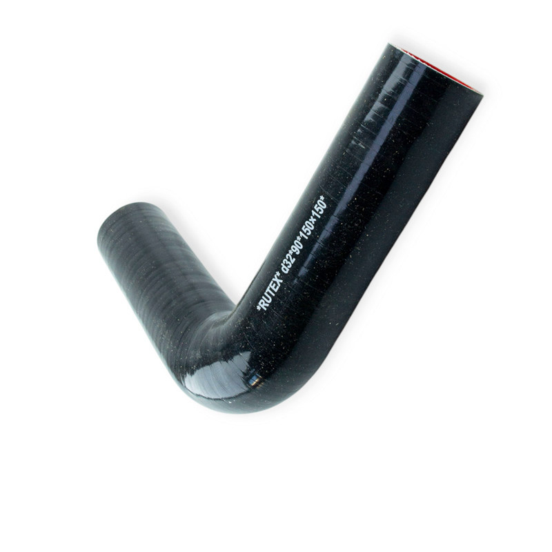 Патрубок кут d-32 L-150*150 90град. силікон універсальний Мукачево - фото 1