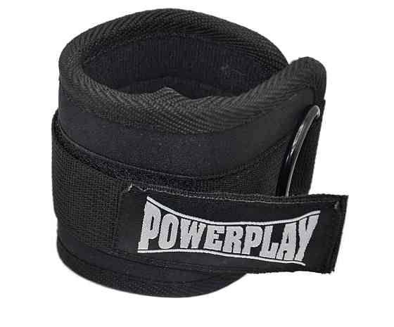 Манжета для тяги PowerPlay 4334 Ankle Strap Чорна Каменское