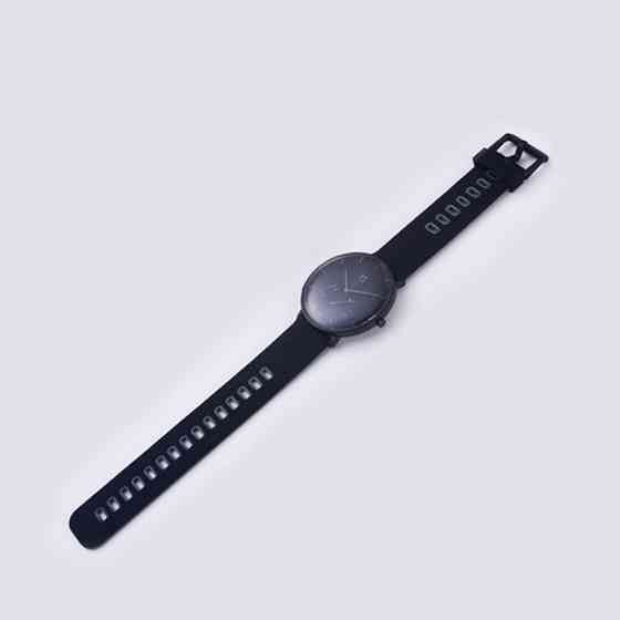Ремінець для годинників Quartz (Черно-серий) Миколаїв