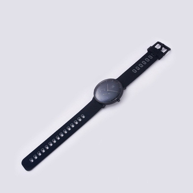 Ремінець для годинників Quartz (Черно-серий) Миколаїв - фото 1