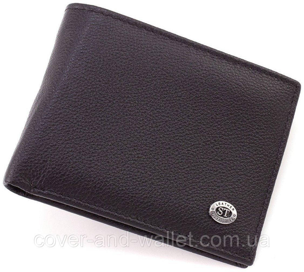Стильный мужской кожаный кошелек на магнитной фиксации ST 1 Киев - изображение 1