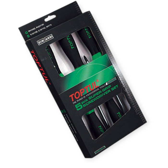 Набір викруток 5 шт магнітні - шліць 5.5,6.5,8 мм; хрест 5,6 мм Мукачево - фото 1