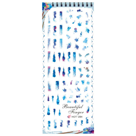 Наклейки для ногтей кляксы Киев