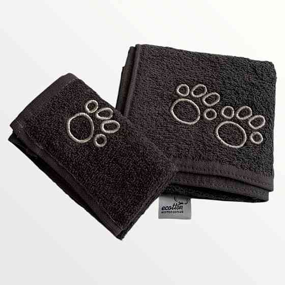 Ecotton Набір махрових рушників для тварин Ecotton Витри мені лапки 2 шт. сірий Коломия