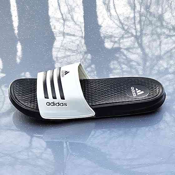 Чоловічі Білі Шльопанці Adidas Чорні Сланці Тапочки Адідас (розміри: 41,44) Дніпро
