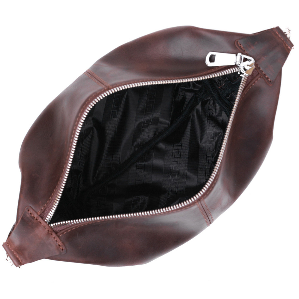 Шкіряна вінтажна косметичка Коричневий (SHVIGEL) Київ - фото 9