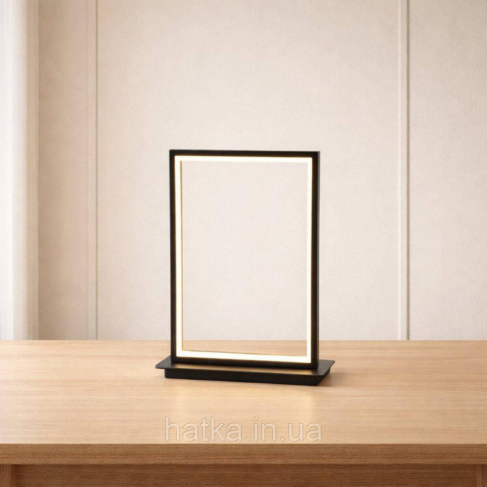 Настільна лампа світлодіодна акрилова VALESO 22801TL BK чорна Київ - фото 2