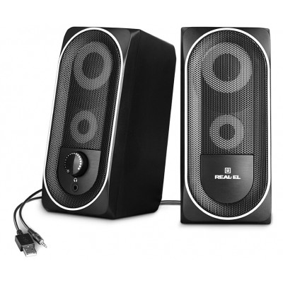 Акустична система REAL-EL S-110 USB Black Вінниця - фото 5