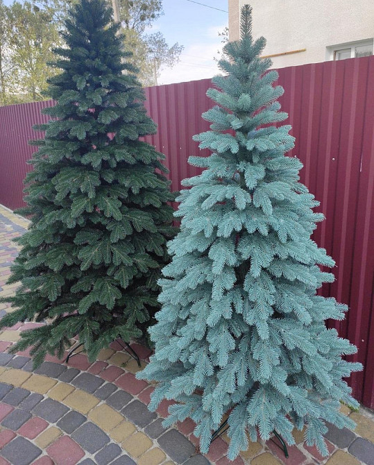 Елка искусственная новогодняя «Литая Элитная» голубая 1.5 / 1.8 / 2.1 / 2.3 / 2.5 м Киев - изображение 1