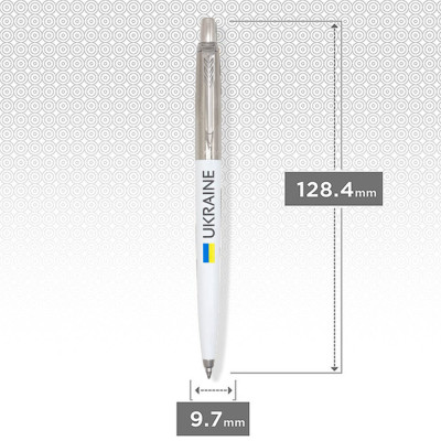 Ручка кулькова Parker JOTTER 17 Originals UKRAINE White CT BP Прапор + Ukraine (15032_T1403u) Вінниця - фото 2