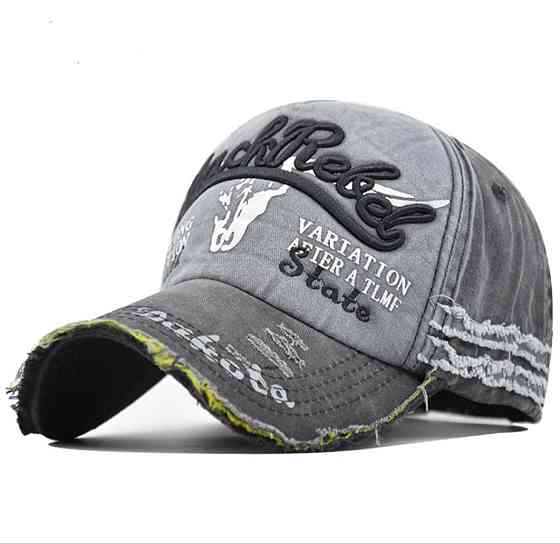 Бейсболка в стиле ретро для мужчин и женщин 54-60 серый Киев