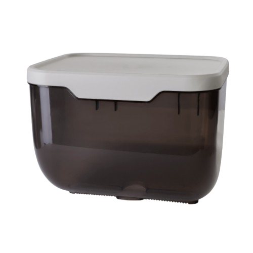 Тримач для туалетного папіру коричневий прозорий/біла троянда Алеана Житомир - изображение 1