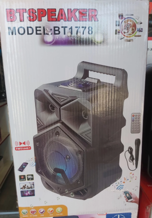 Портативна Bluetooth колонка валіза BT-1778 (Чорна) Київ