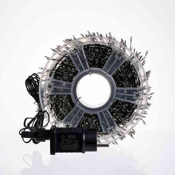 Новорічна гірлянда кімнатна роса 100 м 3000 LED Хвойна лапа зелений провід Біле сяйво D3000L100MGW Київ