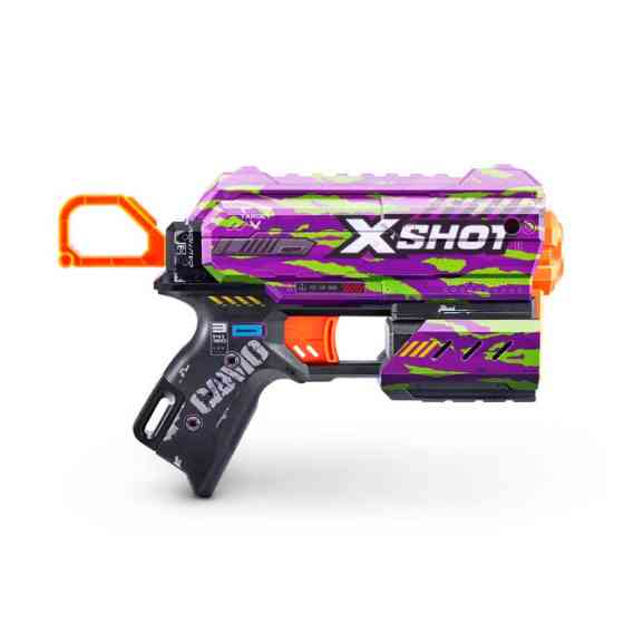 Бластер скорострільний X-Shot Skins Flux Crucifer на 8 патронів Фіолетовий (36516J) Чернигов