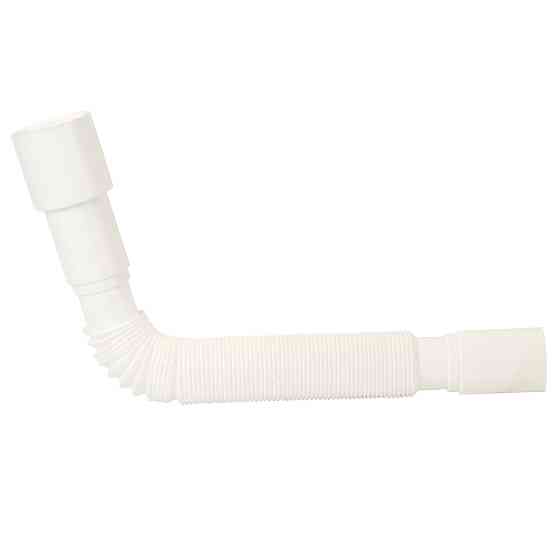 TAU Сифон для кухонной мойки с нержавеющим выпуском 1½" и гибким отводом Ø40/50мм TAU (9842730) Киев