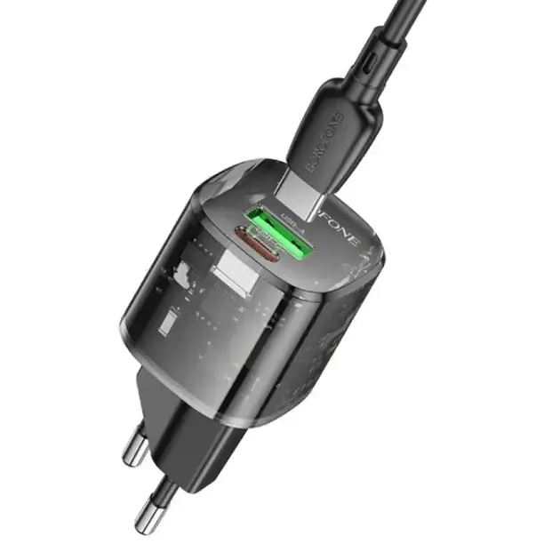 Зарядний пристрій Borofone Sunlight BN17 220В 20Вт QC3.0 швидка зарядка для смартфонів та портативної техніки Одеса - фото 12