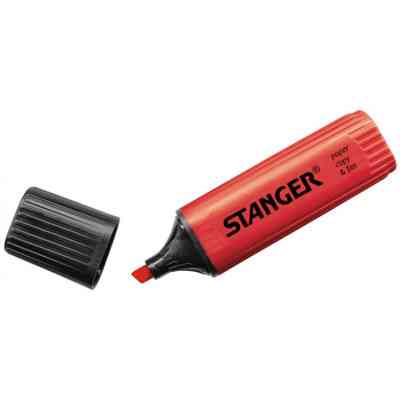 Маркер Stanger текстовий, 1-5 мм червоний 10 шт (MARKER-TXT-STFLATR10) Вінниця