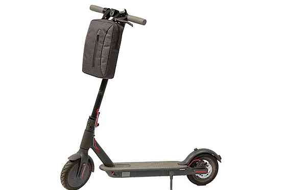 Сумка-слінг через плече (на кермо електросамокату), кріпл. на липучці, швидкознімна, чорно-сіра Київ