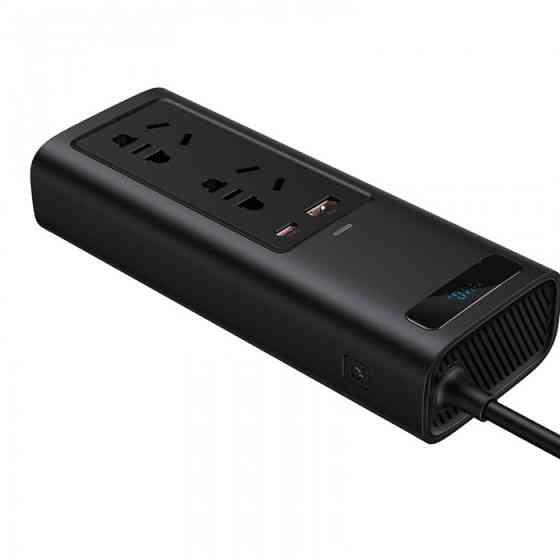 Автомобільний інвертор Baseus In-Car Inverter 150W 220V CN EU CRNBQ-A01 (Чорний) Миколаїв