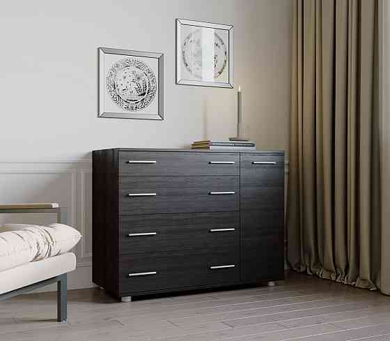 Комод для спальні Еверест з 4-ма ящиками К-3 (телескопи) 100х38х73 венге темний (DTM-2493) Львів