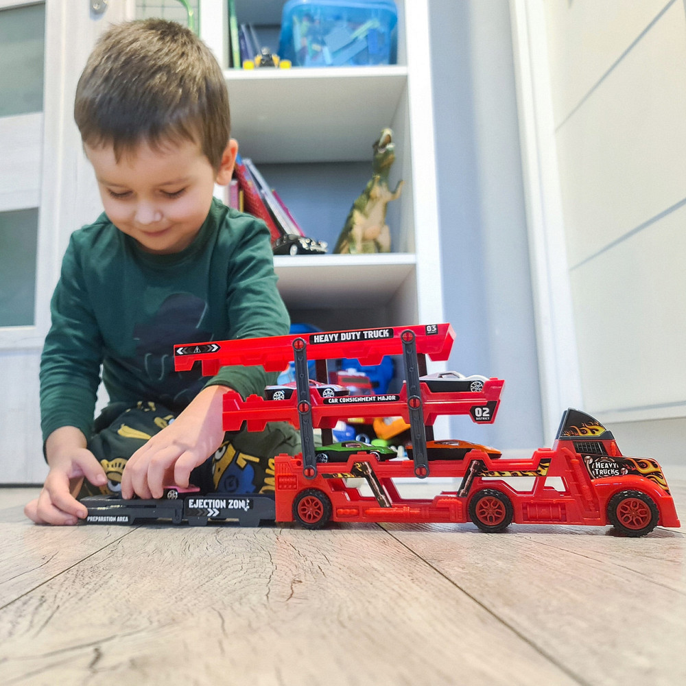 Детский Игрушечный грузовик TIR с 6 машинками Kruzzel (22515) Нововолынск - изображение 8