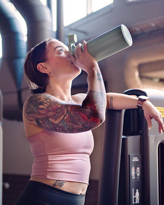 Пляшка для води металева з подвійною вакуумною ізоляцією Bohtal Insulated Sports Bottle 960 ml/32 oz Green Каменское - изображение 7