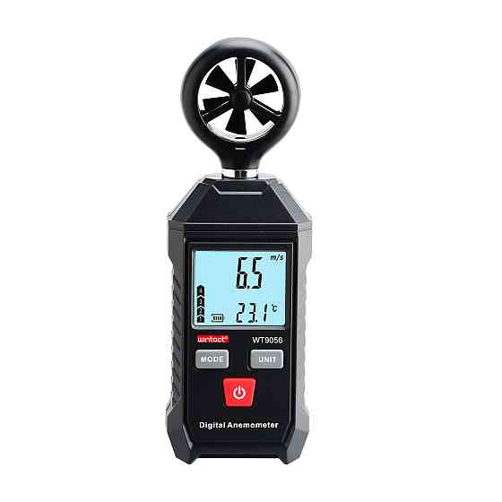 Анемометр (измеритель потока воздуха) 0-30м/с, -10-45°C WINTACT WT9056 Чернигов