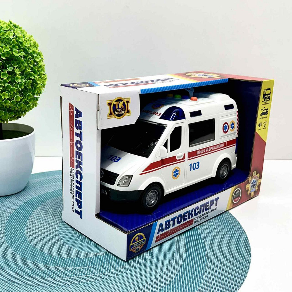 Машина Швидка допомога АвтоЕксперт відчиняються двері звук пісні інерція Біла (89091) Чернігів - фото 3