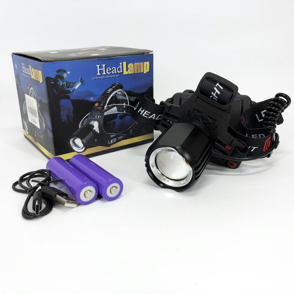 Мощный фонарик светодиодный на голову PLD-T115-PM30-TG, Налобный фонарь для рыбалки кемпинга MT-29 Киев - изображение 10